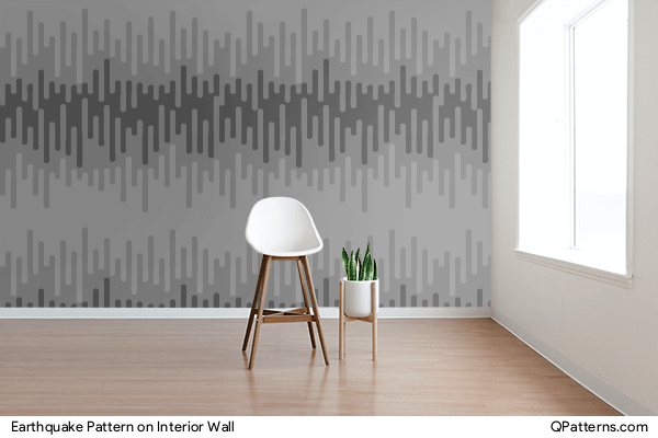 Earthquake Pattern on interior-wall