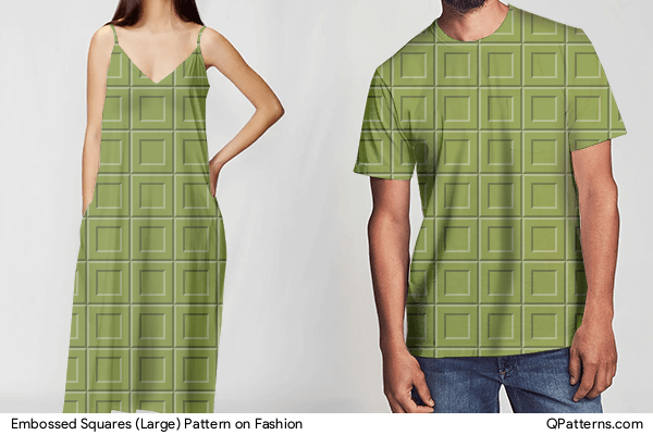 Embossed Squares (Large) Pattern on fashion