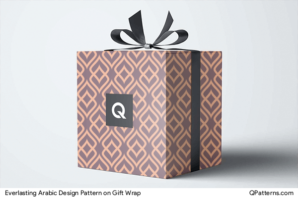 Everlasting Arabic Design Pattern on gift-wrap