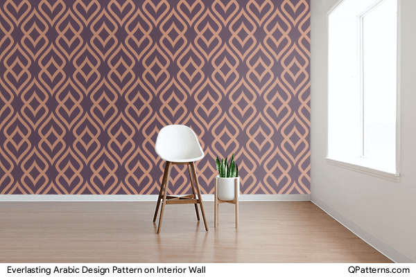Everlasting Arabic Design Pattern on interior-wall