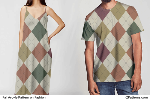 Fall Argyle Pattern on fashion