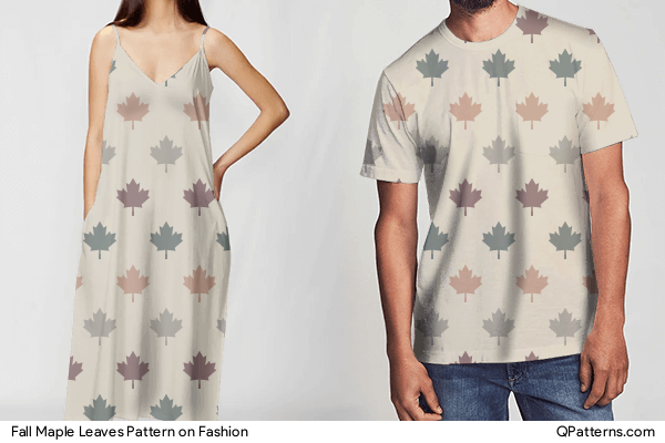Fall Maple Leaves Pattern on fashion