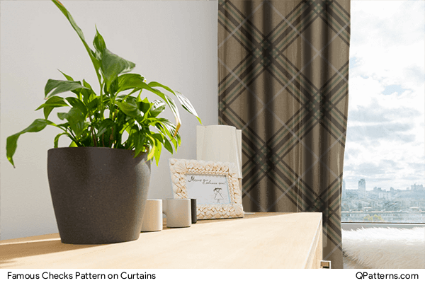 Famous Checks Pattern on curtains