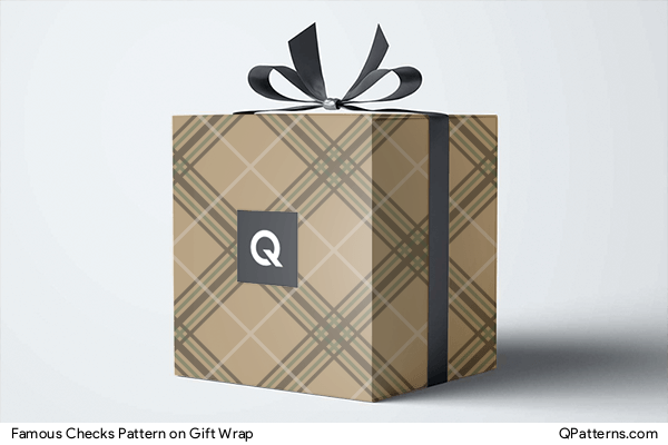 Famous Checks Pattern on gift-wrap