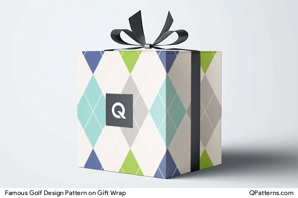 Famous Golf Design Pattern on gift-wrap