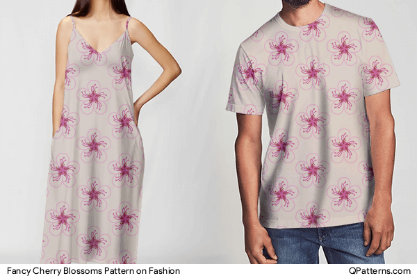 Fancy Cherry Blossoms Pattern on fashion