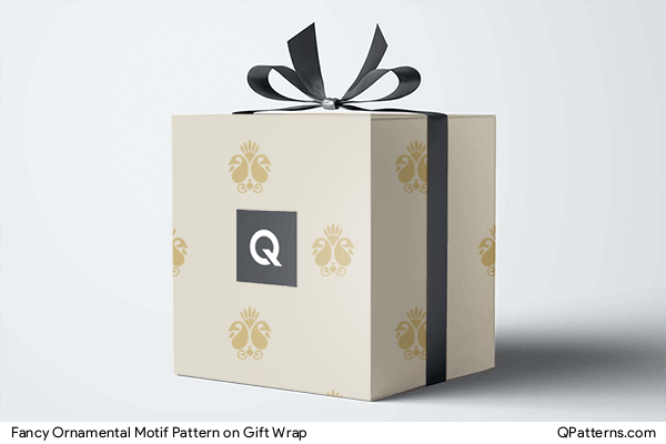 Fancy Ornamental Motif Pattern on gift-wrap