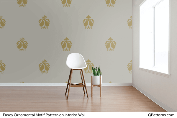 Fancy Ornamental Motif Pattern on interior-wall