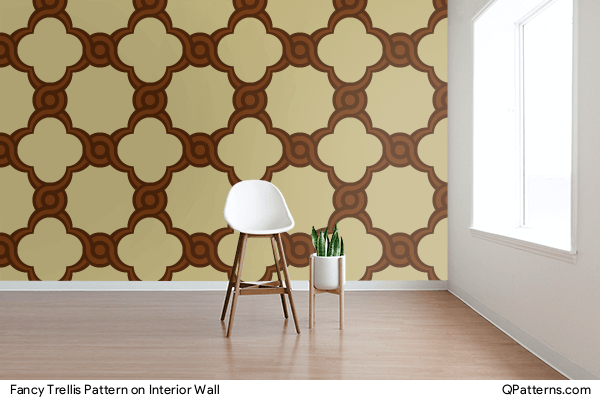 Fancy Trellis Pattern on interior-wall