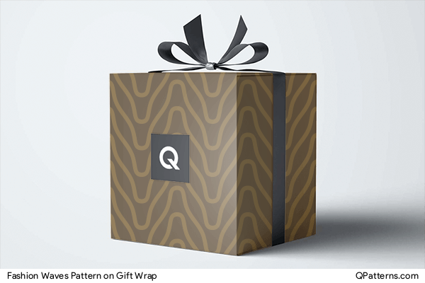 Fashion Waves Pattern on gift-wrap