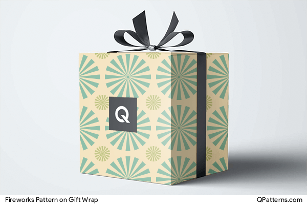 Fireworks Pattern on gift-wrap