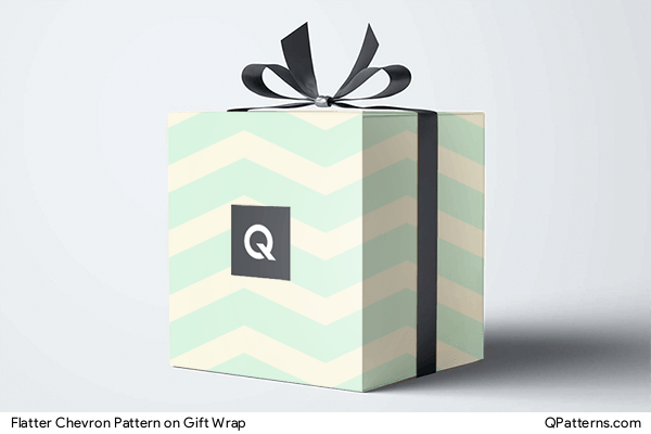 Flatter Chevron Pattern on gift-wrap