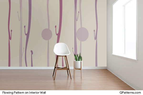 Flowing Pattern on interior-wall