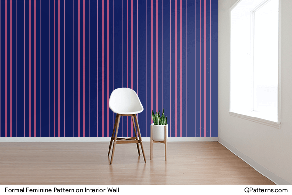 Formal Feminine Pattern on interior-wall