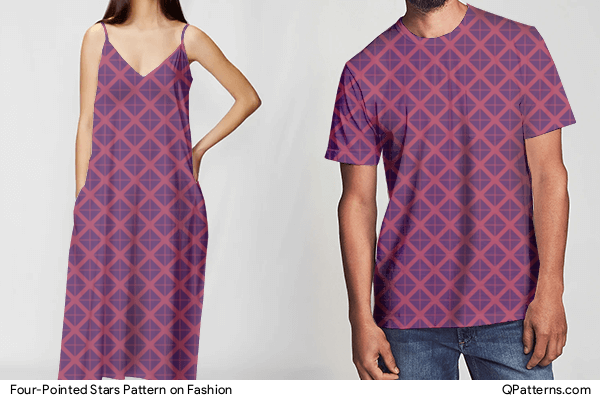 Four-Pointed Stars Pattern on fashion