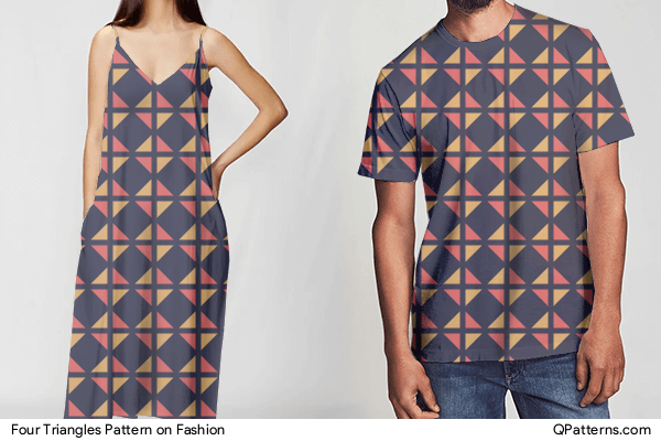 Four Triangles Pattern on fashion