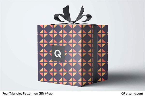 Four Triangles Pattern on gift-wrap