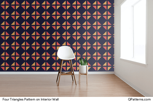 Four Triangles Pattern on interior-wall