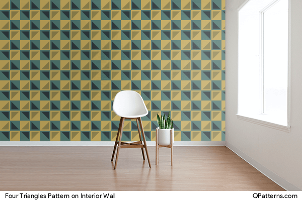 Four Triangles Pattern on interior-wall