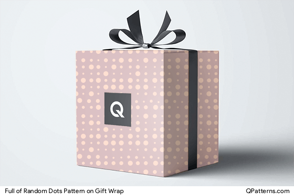 Full of Random Dots Pattern on gift-wrap