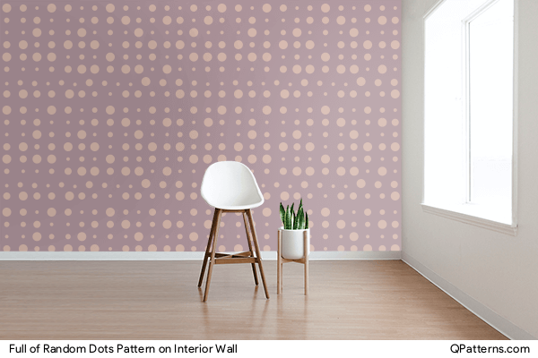 Full of Random Dots Pattern on interior-wall