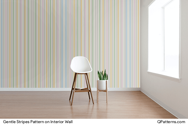 Gentle Stripes Pattern on interior-wall