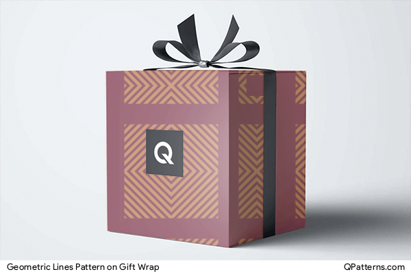 Geometric Lines Pattern on gift-wrap
