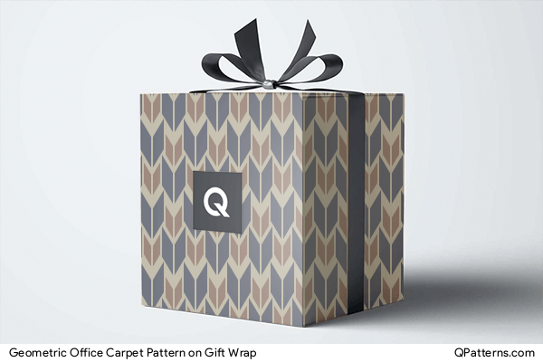 Geometric Office Carpet Pattern on gift-wrap