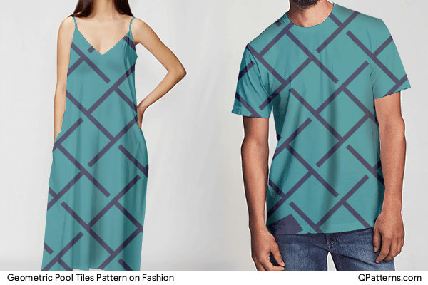 Geometric Pool Tiles Pattern on fashion
