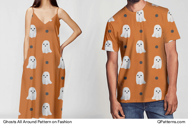 Ghosts All Around Pattern on fashion