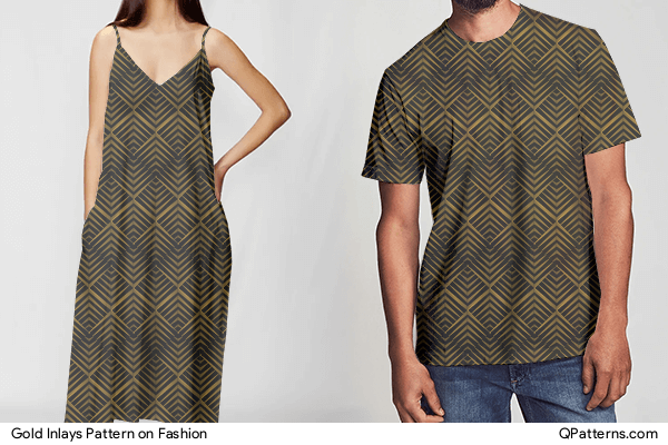 Gold Inlays Pattern on fashion