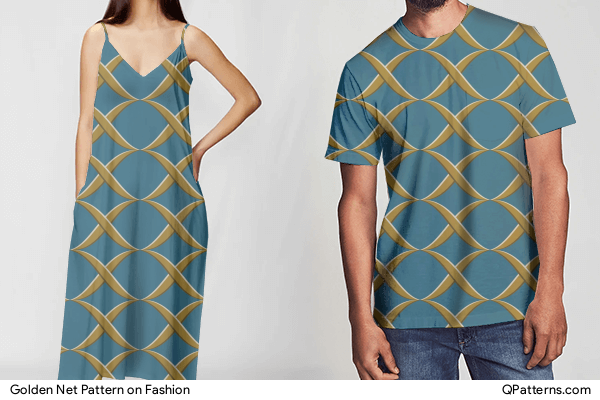 Golden Net Pattern on fashion