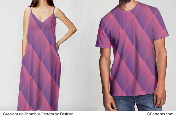 Gradient on Rhombus Pattern on fashion