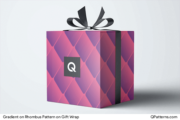 Gradient on Rhombus Pattern on gift-wrap