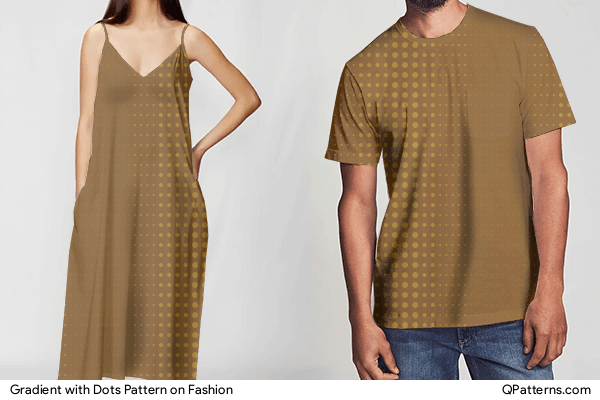 Gradient with Dots Pattern on fashion