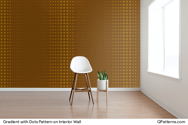 Gradient with Dots Pattern on interior-wall