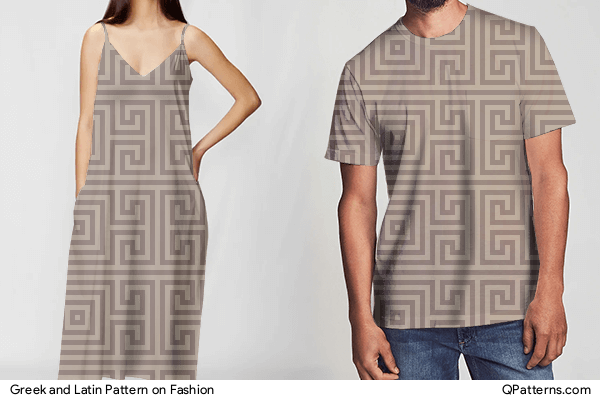 Greek and Latin Pattern on fashion