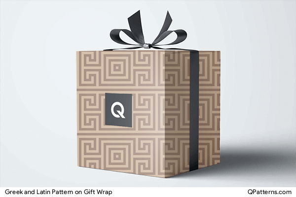 Greek and Latin Pattern on gift-wrap