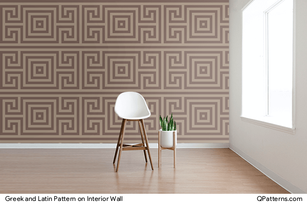 Greek and Latin Pattern on interior-wall