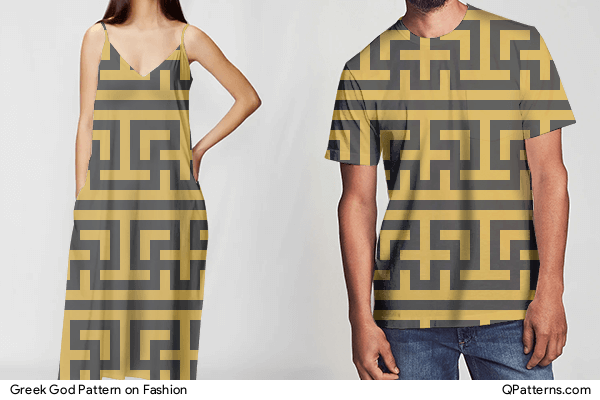 Greek God Pattern on fashion