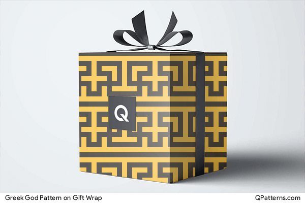 Greek God Pattern on gift-wrap