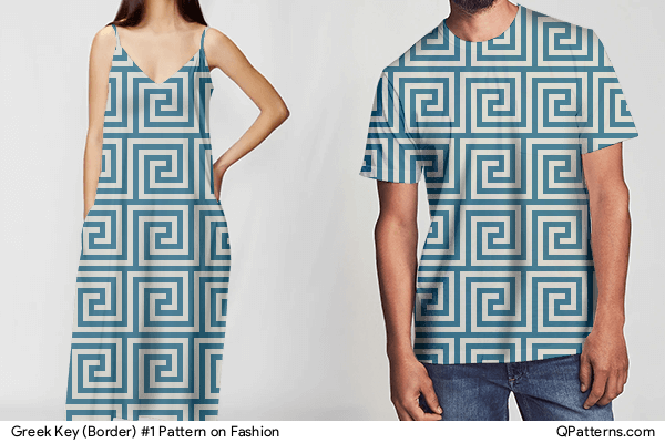 Greek Key (Border) #1 Pattern on fashion