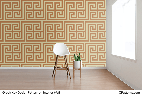 Greek Key Design Pattern on interior-wall