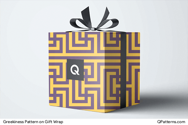 Greekiness Pattern on gift-wrap