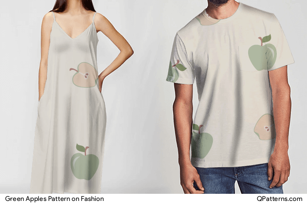 Green Apples Pattern on fashion