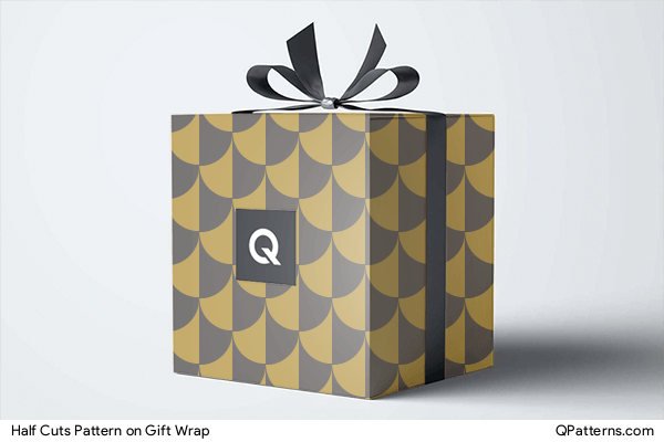 Half Cuts Pattern on gift-wrap