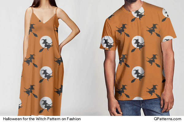 Halloween for the Witch Pattern on fashion