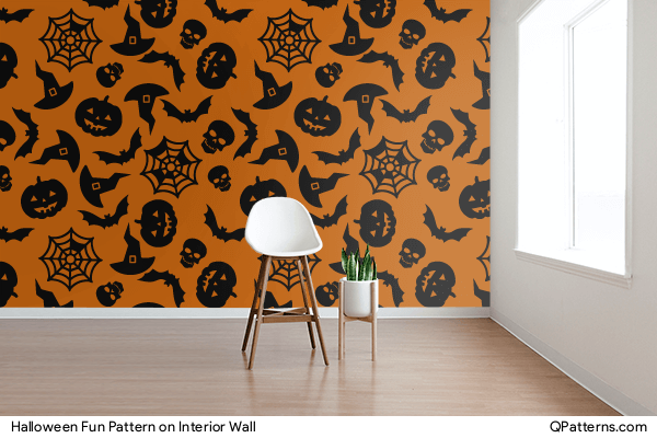 Halloween Fun Pattern on interior-wall
