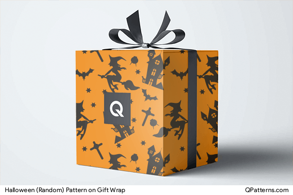 Halloween (Random) Pattern on gift-wrap