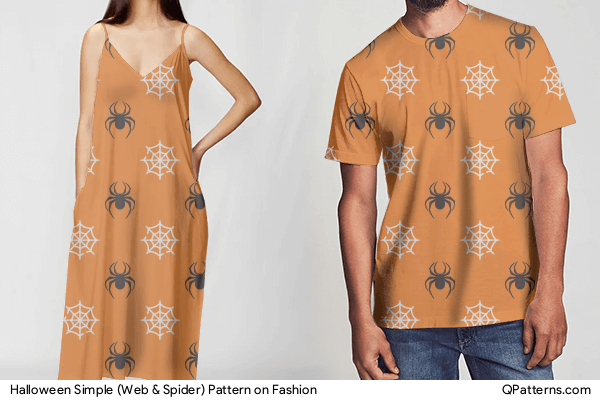 Halloween Simple (Web & Spider) Pattern on fashion